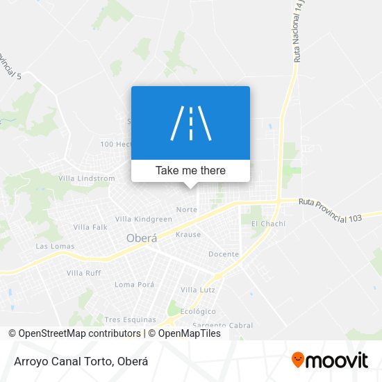 Arroyo Canal Torto map