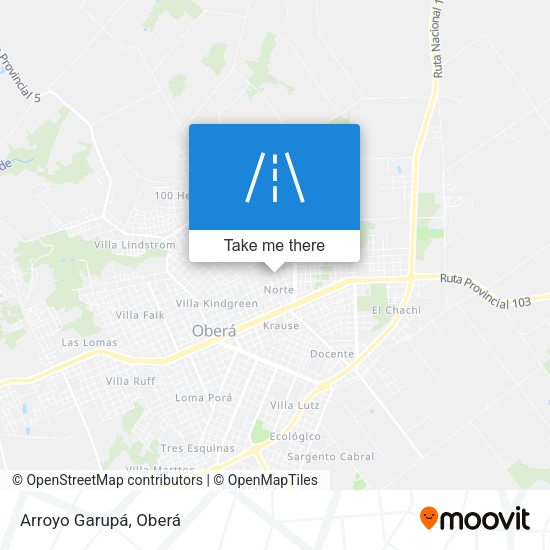 Arroyo Garupá map
