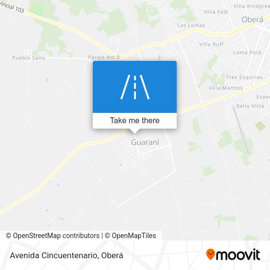 Mapa de Avenida Cincuentenario