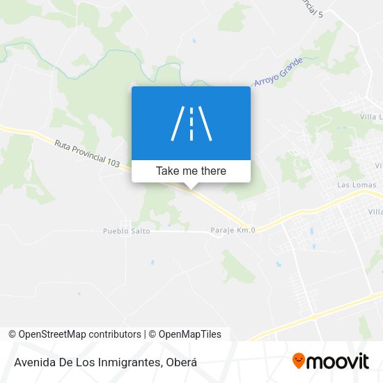 Mapa de Avenida De Los Inmigrantes