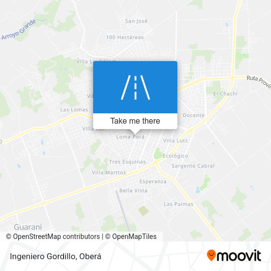 Ingeniero Gordillo map