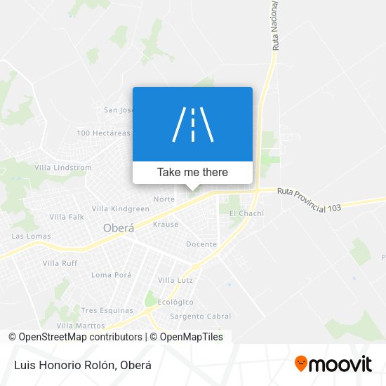 Mapa de Luis Honorio Rolón