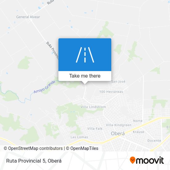 Mapa de Ruta Provincial 5