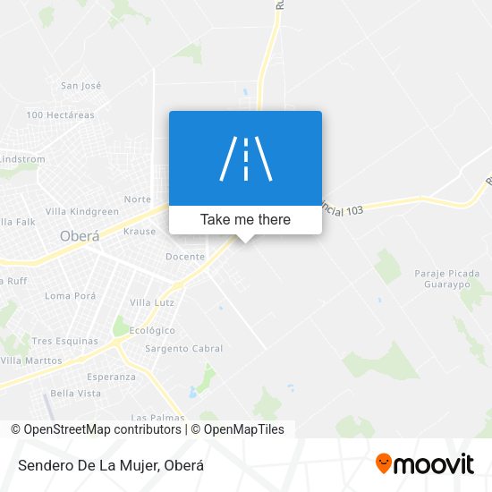 Mapa de Sendero De La Mujer