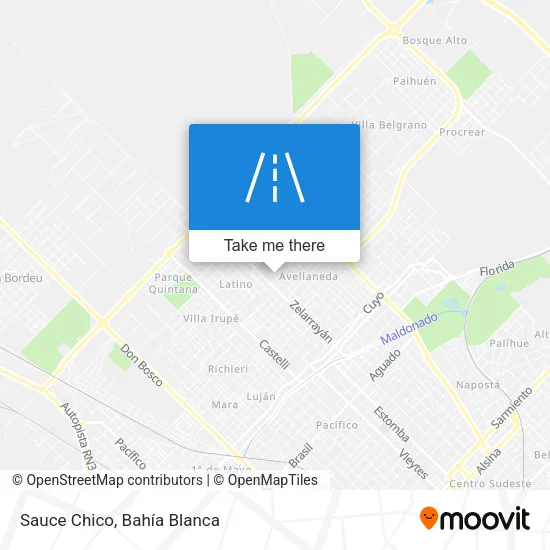 Mapa de Sauce Chico