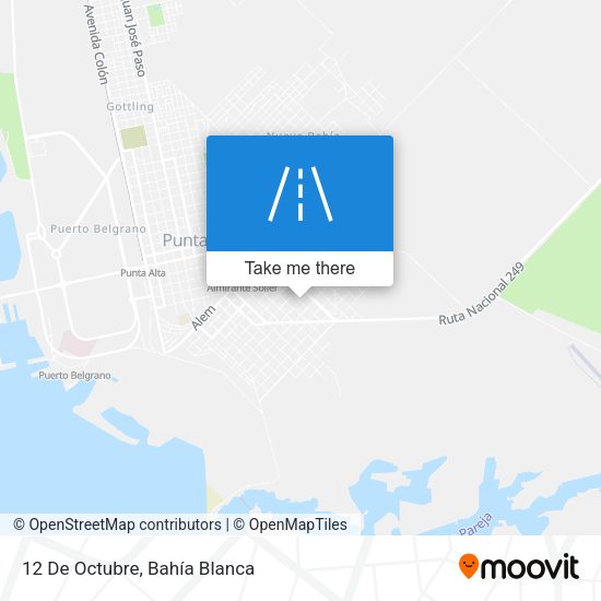 12 De Octubre map