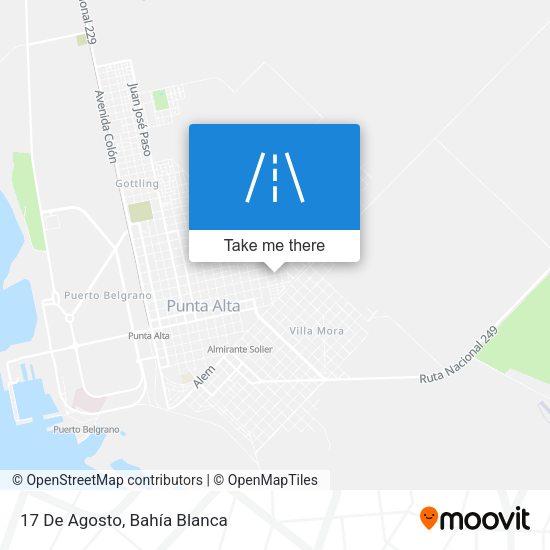 17 De Agosto map