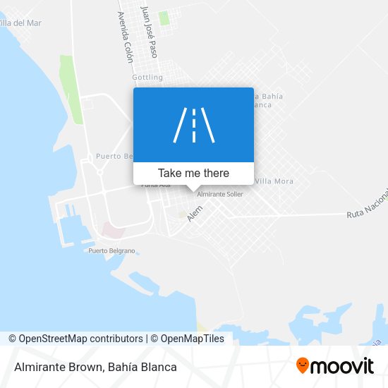 Almirante Brown map