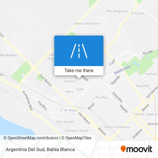 Argentina Del Sud map