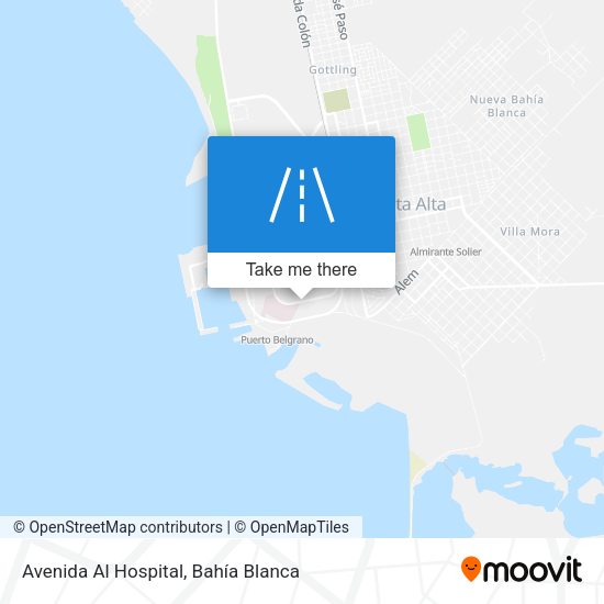 Mapa de Avenida Al Hospital