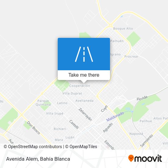 Avenida Alem map