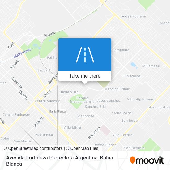 Mapa de Avenida Fortaleza Protectora Argentina