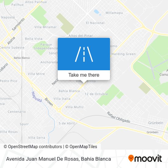 Mapa de Avenida Juan Manuel De Rosas