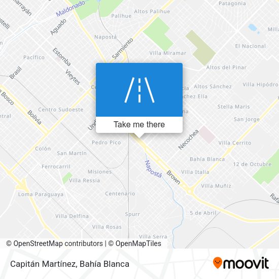 Capitán Martínez map