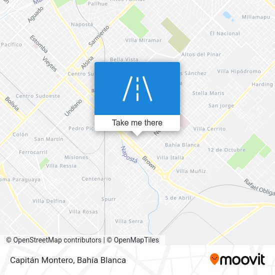 Capitán Montero map