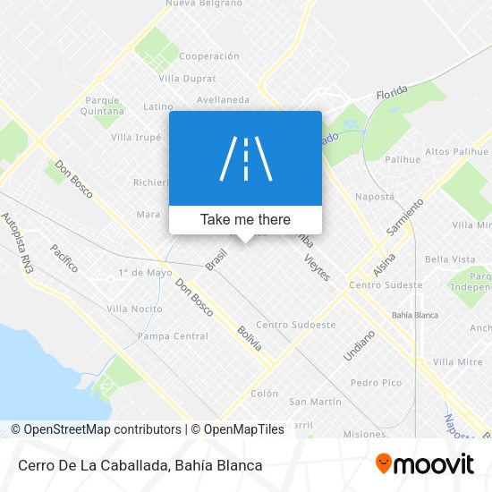 Cerro De La Caballada map