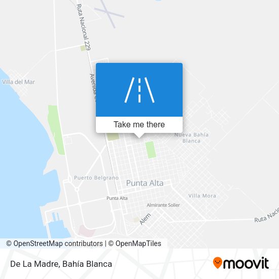 De La Madre map