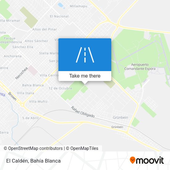 Mapa de El Caldén