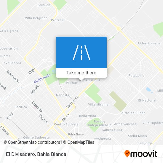 Mapa de El Divisadero