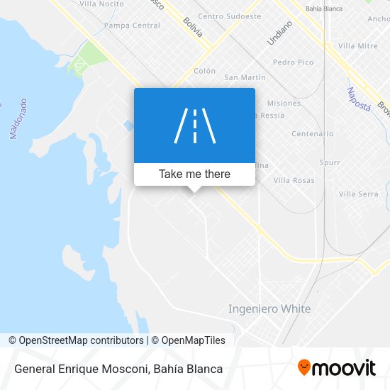 Mapa de General Enrique Mosconi