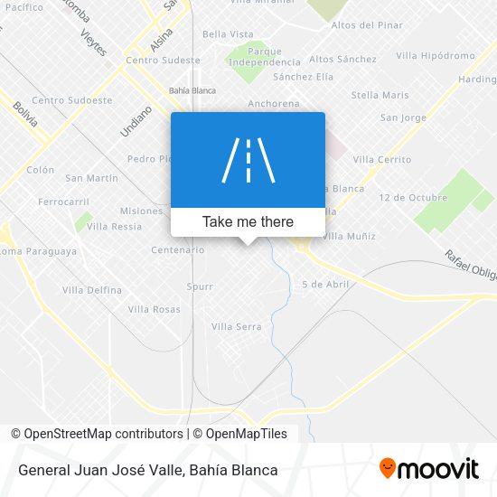 General Juan José Valle map