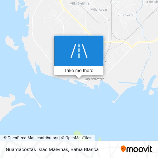 Guardacostas Islas Malvinas map