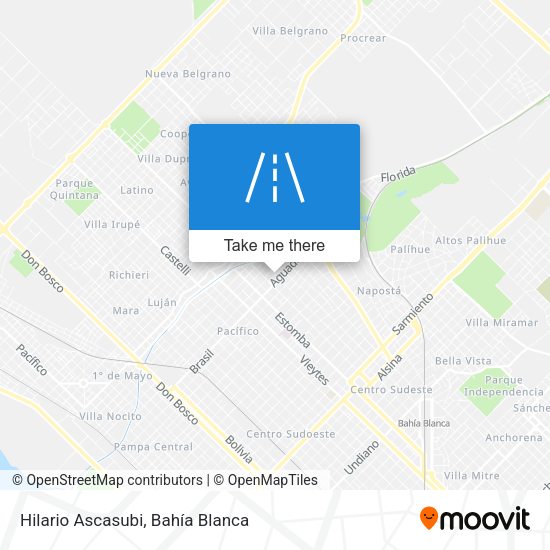 Mapa de Hilario Ascasubi