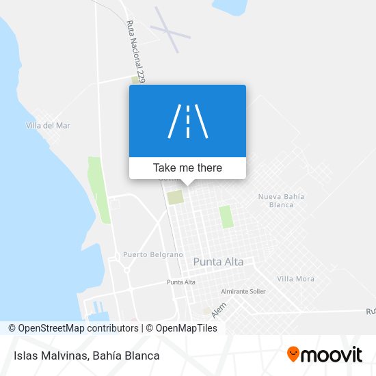 Islas Malvinas map