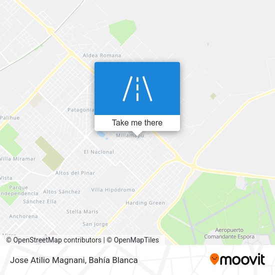 Jose Atilio Magnani map