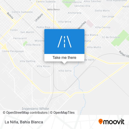 La Niña map