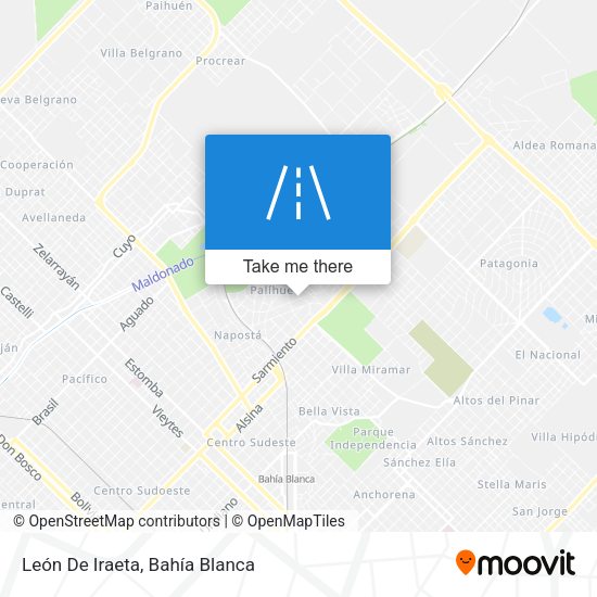 León De Iraeta map