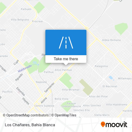 Los Chañares map