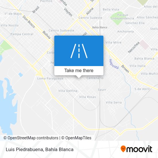 Luis Piedrabuena map