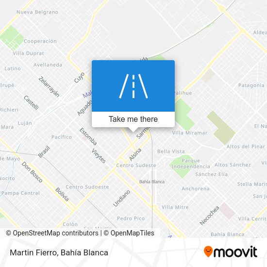 Martin Fierro map