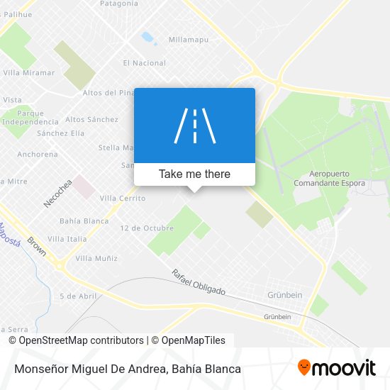 Monseñor Miguel De Andrea map