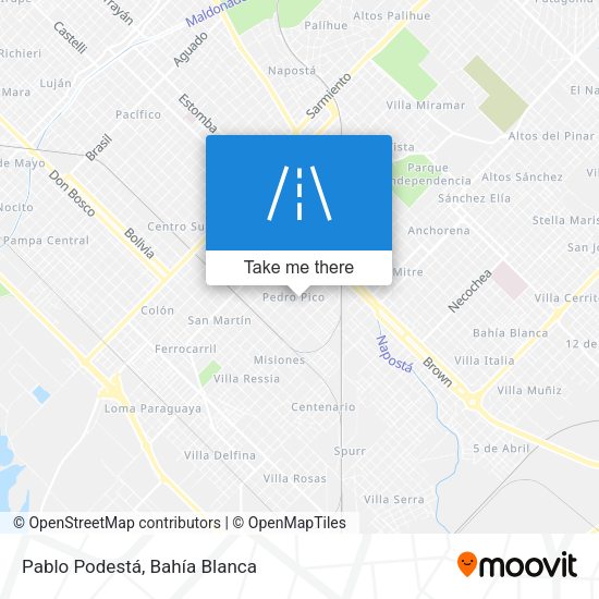 Pablo Podestá map