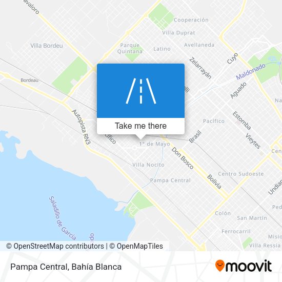 Pampa Central map