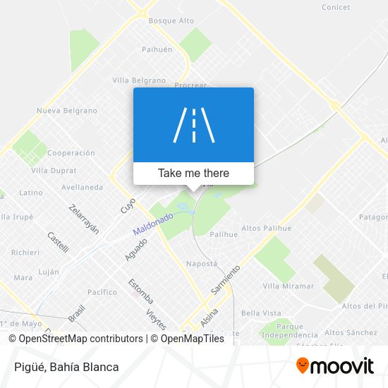 Pigüé map