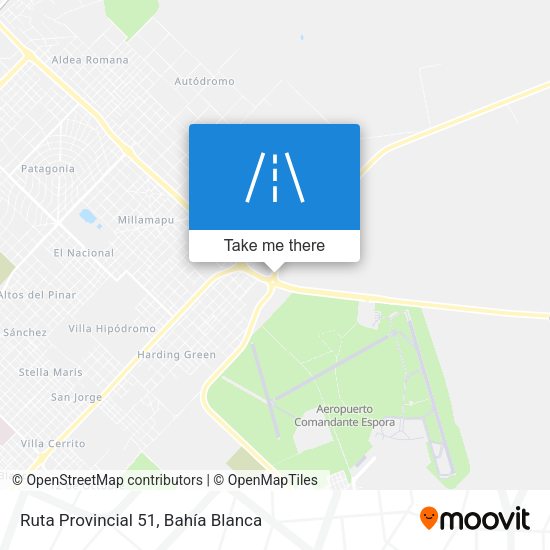 Mapa de Ruta Provincial 51