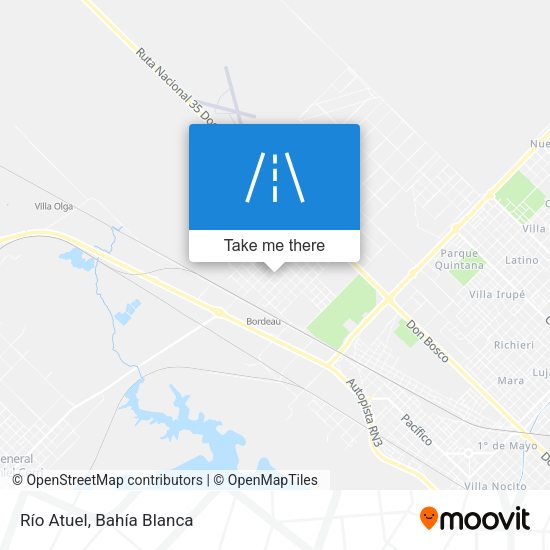 Río Atuel map