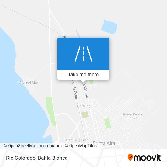 Río Colorado map