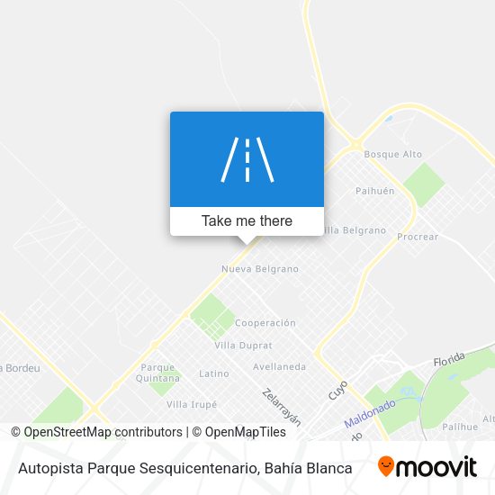 Mapa de Autopista Parque Sesquicentenario
