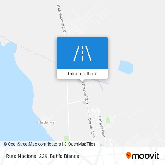 Mapa de Ruta Nacional 229