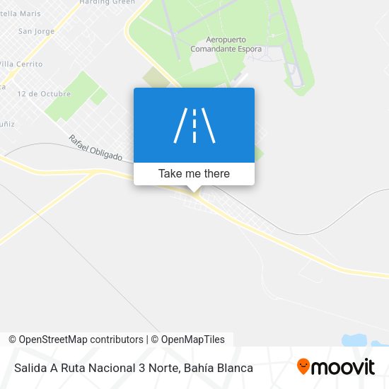 Mapa de Salida A Ruta Nacional 3 Norte