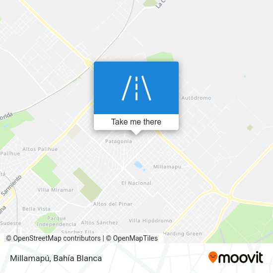 Mapa de Millamapú