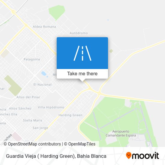Mapa de Guardia Vieja ( Harding Green)