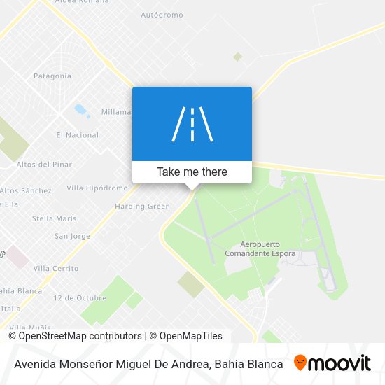 Avenida Monseñor Miguel De Andrea map
