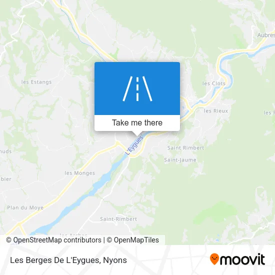 Les Berges De L'Eygues map