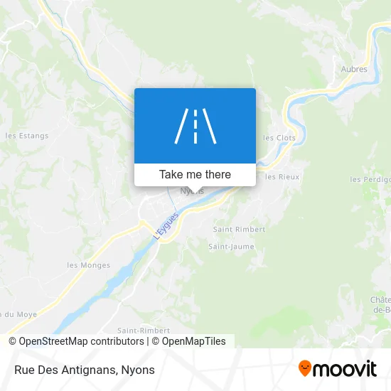 Rue Des Antignans map