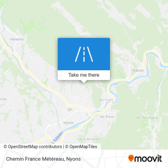 Chemin France Météreau map
